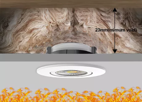 fire rated safety downlight low void