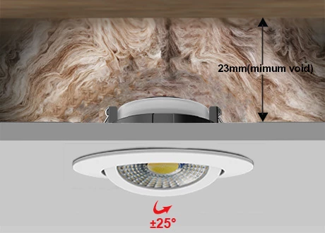 fire rated safety downlight low void