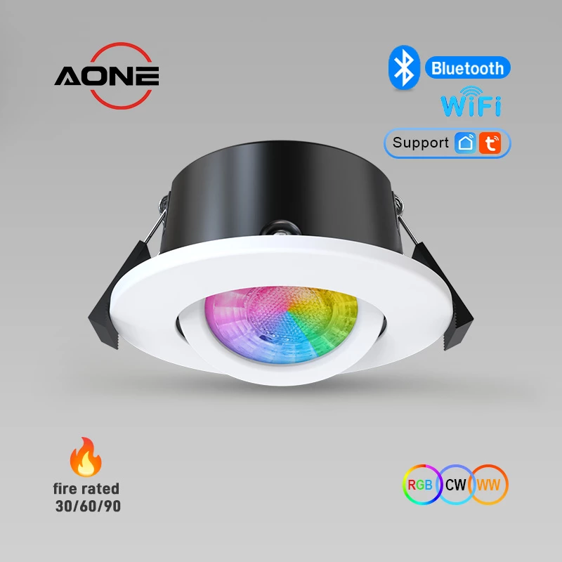 Smart Control WiFi/ Bluetooth RGB Downlight Adjustable DL92pro