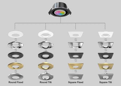 colorful bezel downlight intechangeable