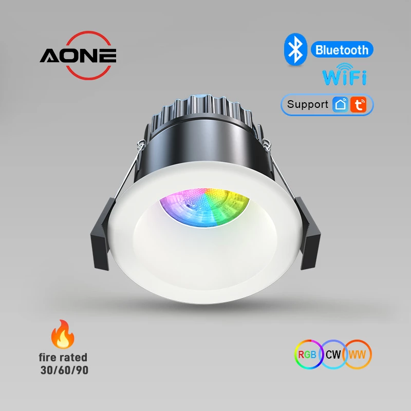Smart Control WiFi/ Bluetooth RGB Downlight IP65 Glare Free DL191