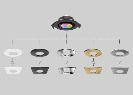 colorful bezel downlight intechangeable