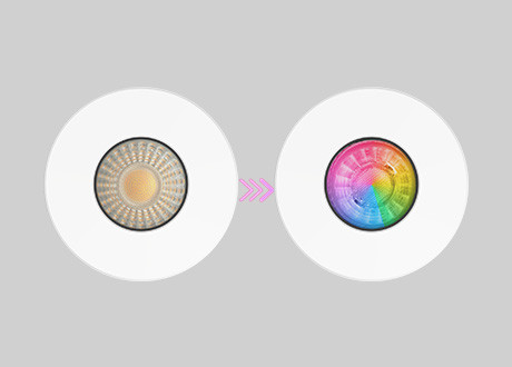 RGB CW WW Fire rated downlight