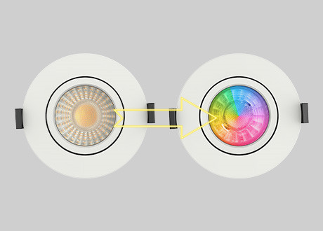 RGB CW WW Fire rated downlight