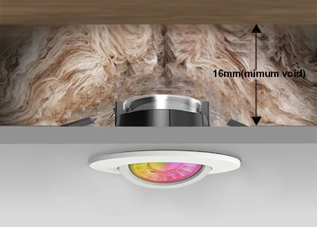 Coverable / smart control / IP65 downlight