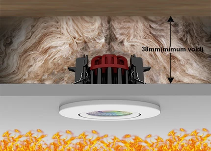 Coverable / smart control / IP65 downlight