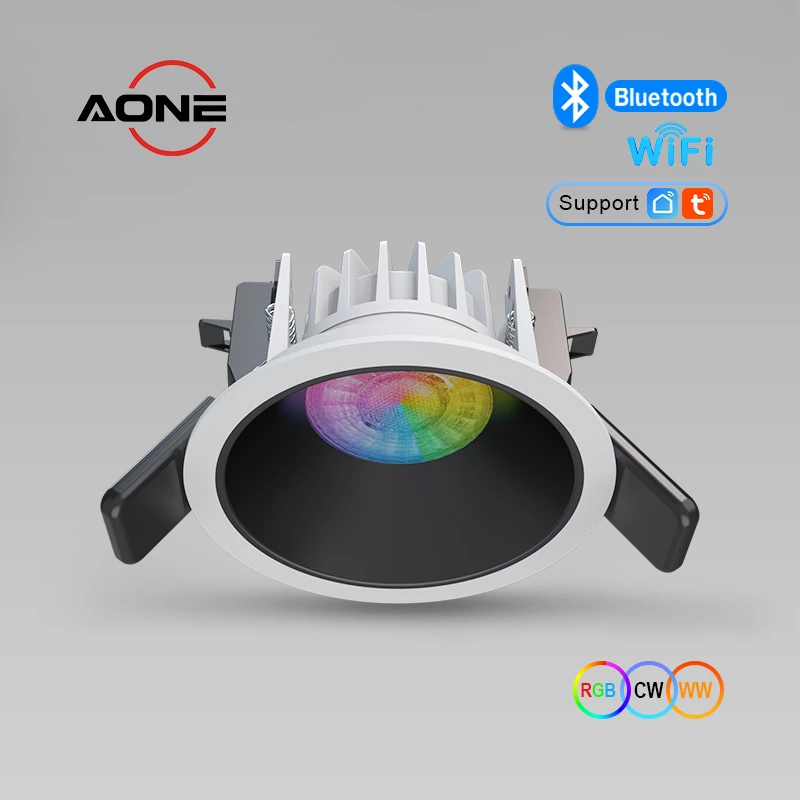 Smart Control WiFi/ Bluetooth RGB Downlight Fast-Install Anti-Glare UGR<19 DL90