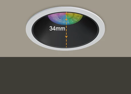 Anti-glare UGR<19 downlight