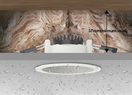 Coverable / smart control /  IP65 downlight