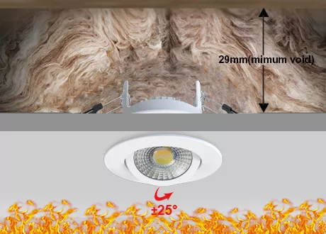 Downlight fitting fire rated IC-4 rated