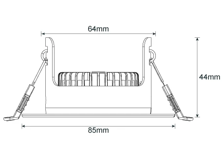 downlight fitting diameter 86mm cutting 68-75mm