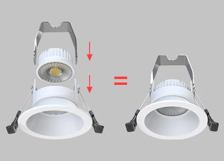 downlight fitting white finish