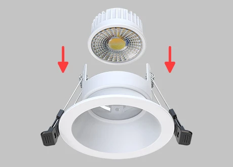 downlight fitting anti-glare