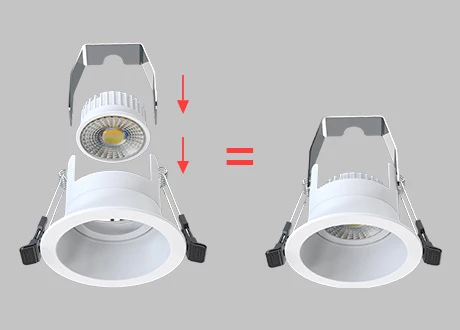 downlight fitting white finish