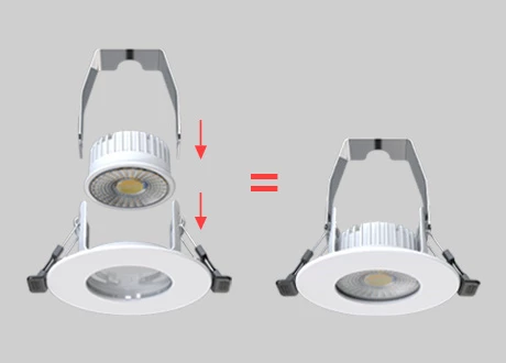 downlight fitting steel guard