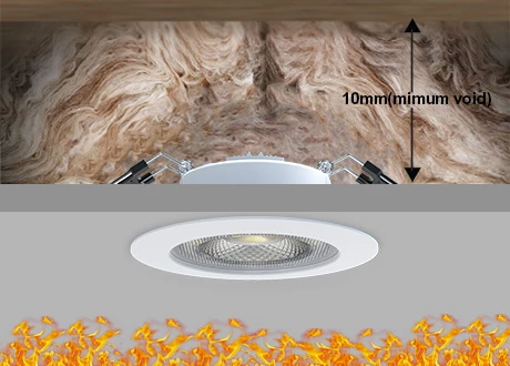 fire rated safety downlight low void