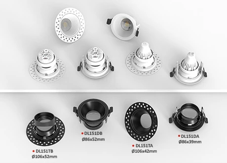  Deep Recessed Design for Anti-glare Lighting
