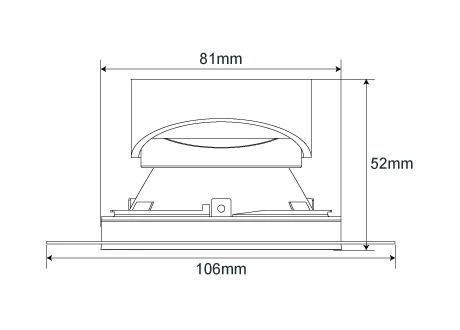downlight fitting diameter86mm cutting 82mm