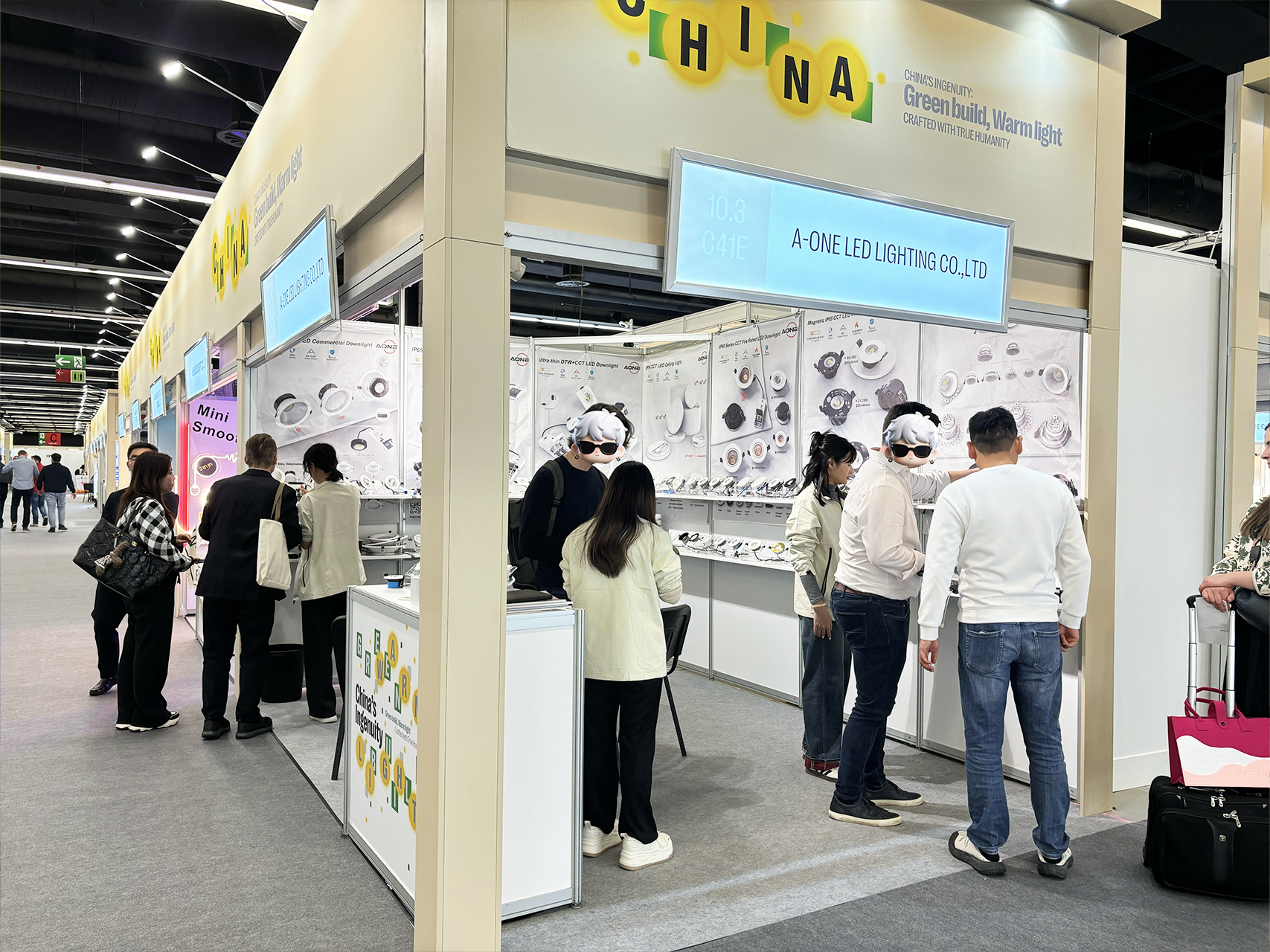 Visitors exploring our latest products at the show