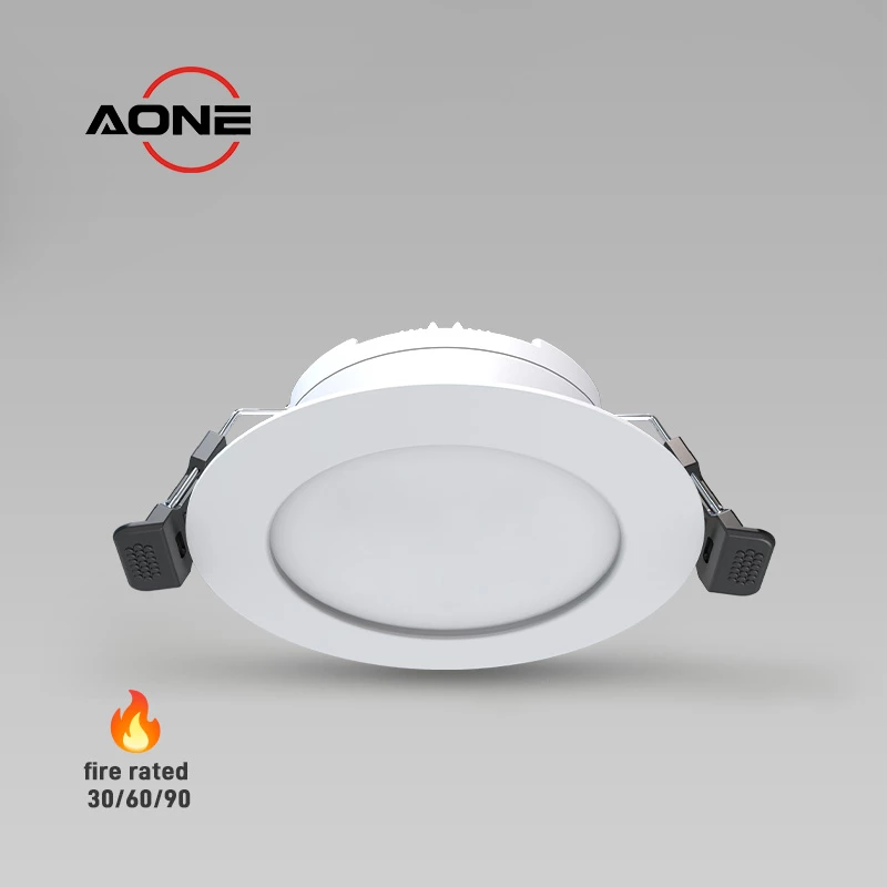 Fire Rated Downlight IP65 Opal Diffuser120lm/W Dimmable 5W 3CCT Select DL99A-P