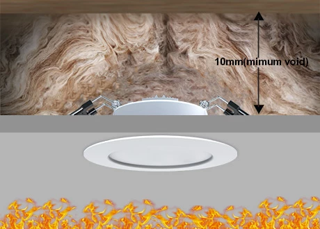 fire rated safety downlight low void
