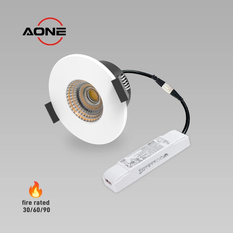 DALI Downlight DT6 & DT8 Dim Optional, Super Slim Profile, IP65 Fire Rated COB CRI>90+ DL94A 6W-10W