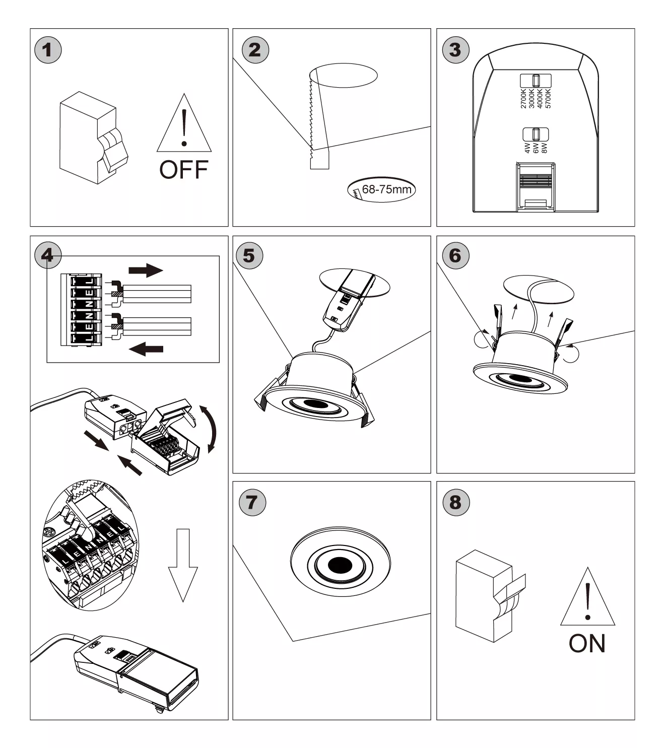 DOWNLIGHT Installation