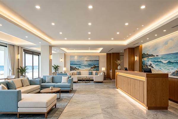 Coastal building interiors