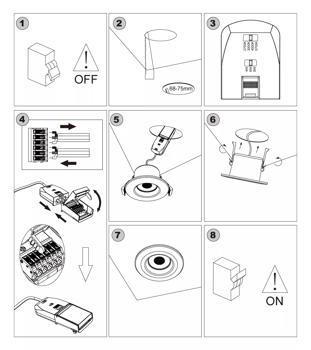 DALI DOWNLIGHT Installation