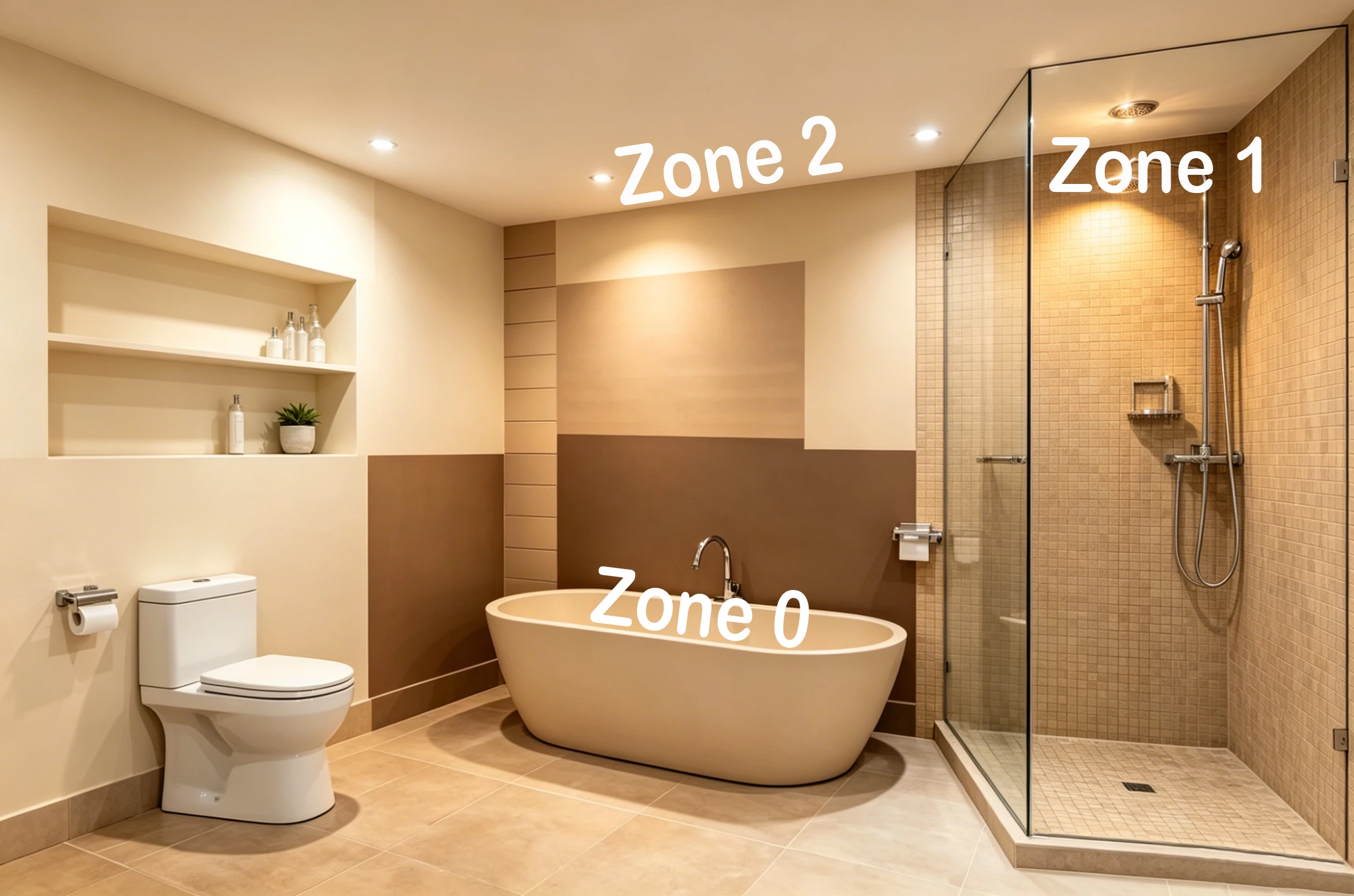 bathroom lighting zone