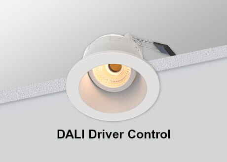 anti glare ip65 tiltable dali downlight