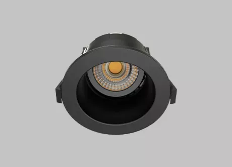 anti-glare black downlight Tiltable