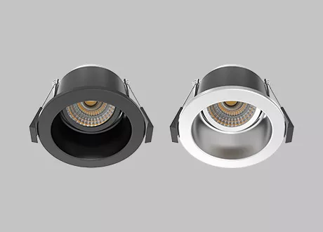 anti-glare black downlight Tiltable