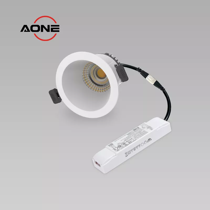 Anti Glare UGR<19 IP65 Downlight DALI 