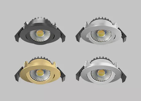 downlight suface color black/brushed chrome/polished chrome