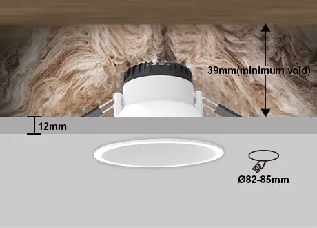  downlight coverable cutout 68-75mm