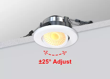 Small recessed lights adjustable