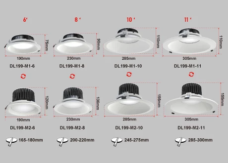 RECESSED DOWNLIGHT 15W/20W/25W/30W/40W/60W